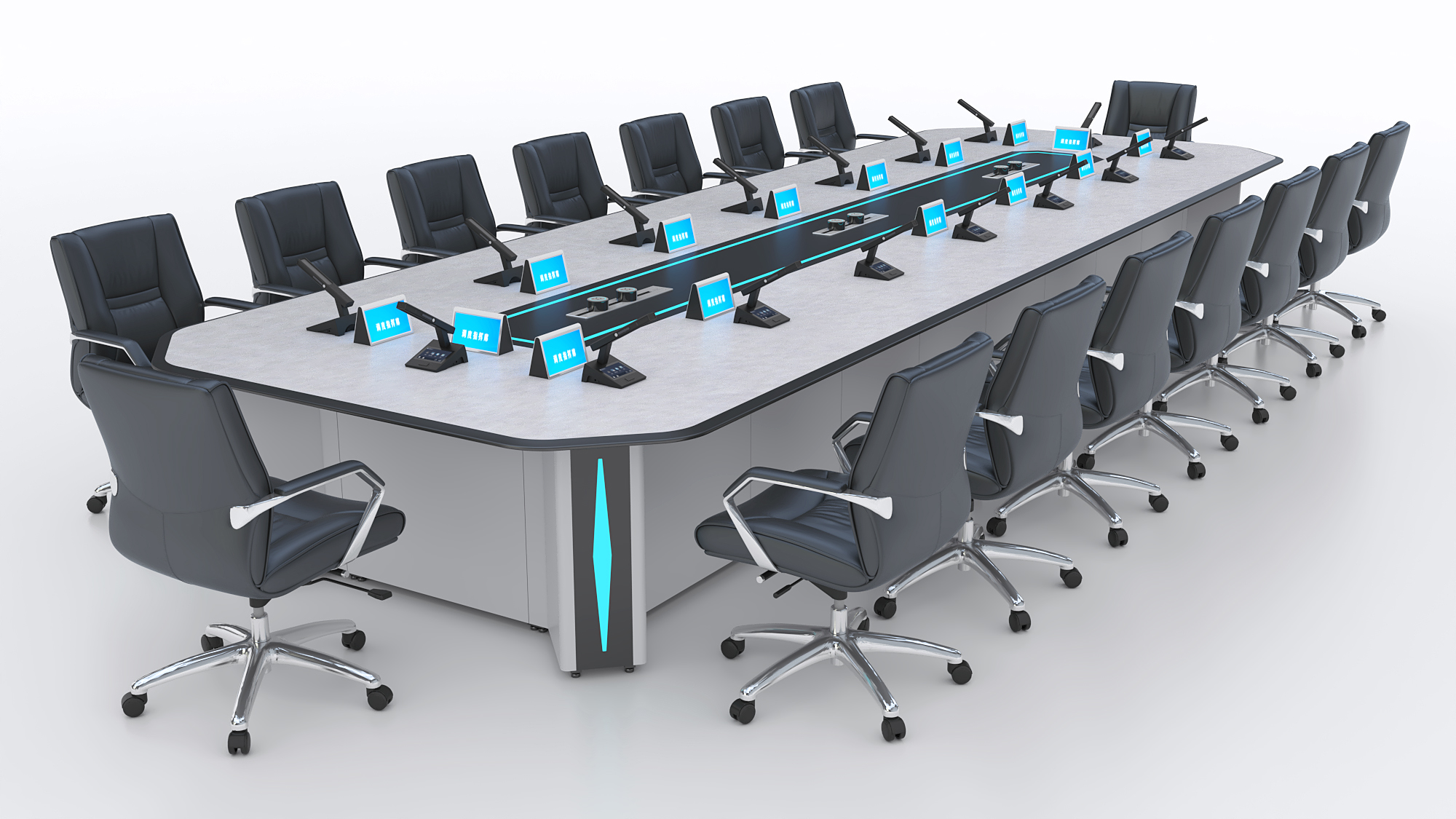 Modern Multimedia Conference Table Command Console Dedicated Voice ...